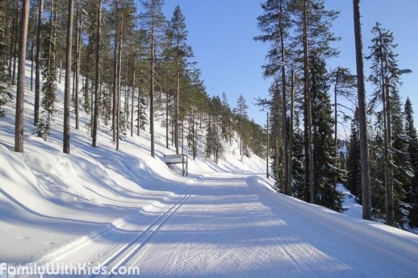 Ruunarinteet Ski Center near Savonlinna, Eastern Finland