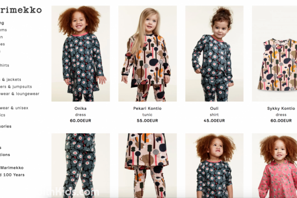 Marimekko.com, Finnish design house and online store of clothes for kids and adults, Finland