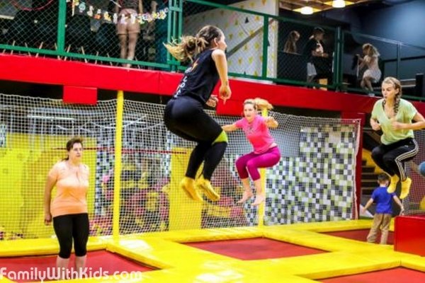 Flash Park, trampoline arena and indoor activity park at the Arena City Shopping Center in Minsk, Belarus