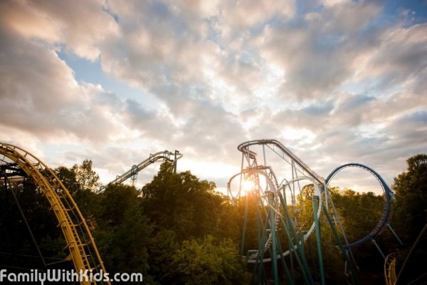 The Busch Gardens Williamsburg Theme Park in Virginia, USA