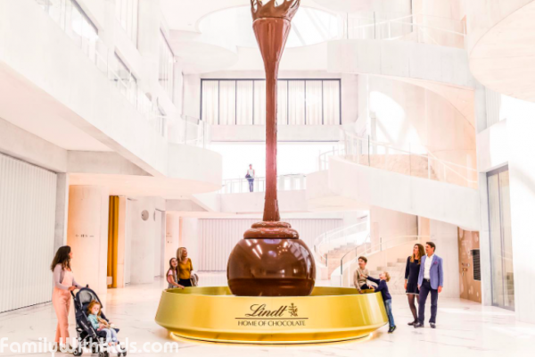 Lindt & Sprüngli, шоколадная фабрика и музей Lindt Home of Chocolate в Цюрихе, Швейцария