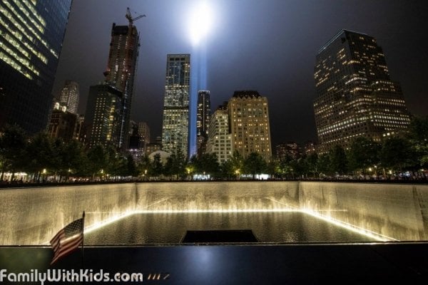 The National 9/11 Memorial & Museum, Национальный мемориал и музей 11 сентября в Нью-Йорке, США