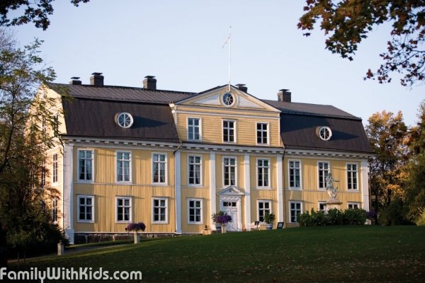 "Усадьба Сварто", Svartå Manor, гостиница, музей и парк, ресторан Slottskrogen возле Reseborg, Финляндия