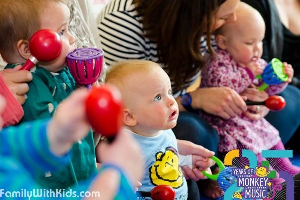 Monkey Music, music lessons for children from 3 months to 4 years old in Southfields, London, UK