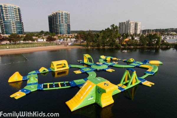The Splash On Inflatable Waterpark in Barrie, Canada