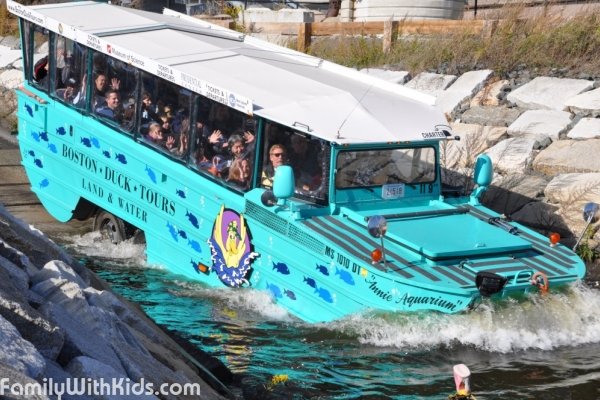 Boston Duck Tours, экскурсии по Бостону на автобусе-амфибии, США