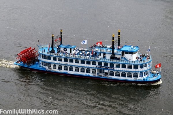 Louisiana Star, исторический ретро-пароход, круизы по реке Эльбе в Гамбурге, Германия