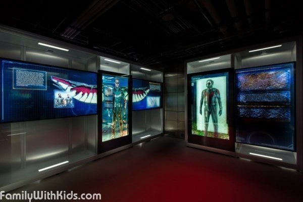 The Marvel Avengers S.T.A.T.I.O.N. London, multimedia space for kids and adults in the Royal Victoria Dock, London, Great Britain