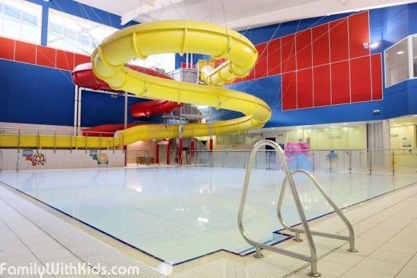 The Edmonton Leisure Centre with a soft play area and a swimming pool in Enfield, London, Great Britain