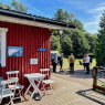 The Isosaari Island, golf course, sandy beaches, cafe, tours by boat from the Market Square in Helsinki, Finland