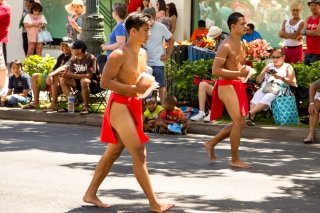 Photo of the Kamehameha Day Parade in Honolulu, Hawaii, USA